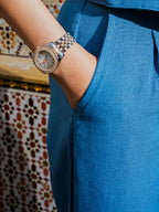 Tailored Linen Ensemble Blue