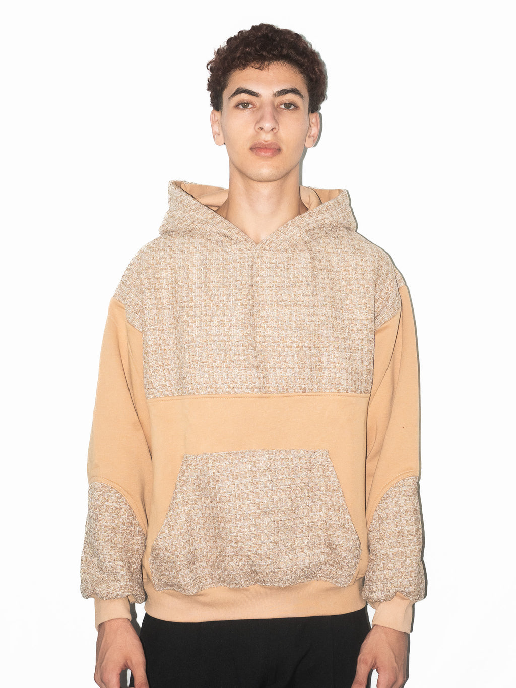 SWEAT À CAPUCHE TWEED WAVES